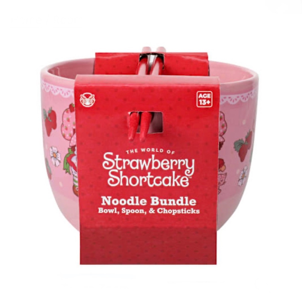 VINTAGE VIBES! Strawberry Shortcake Ramen Bowl Set - Picture 5 of 9